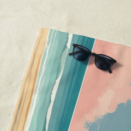 Mona Lisa Vacation Vibes ビーチタオル (インサイチュ)