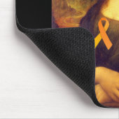 Mona Lisa With Orange Ribbon マウスパッド (コーナー)