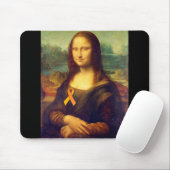 Mona Lisa With Orange Ribbon マウスパッド (マウス)