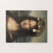Mona Lisa With Sleeping Cat                        ジグソーパズル (横)