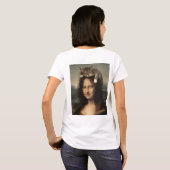 Mona Lisa With Sleeping Cat                        Tシャツ (裏面フル)