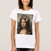 Mona Lisa With Sleeping Cat                        Tシャツ (正面)