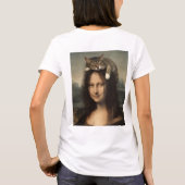 Mona Lisa With Sleeping Cat                        Tシャツ (裏面)