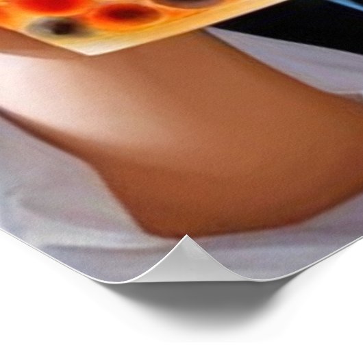 Mona Lisa's Bubble Tea Moment ポスター (角)