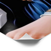 Mona Lisa's Bubble Tea Moment – Glossy Poster ポスター (コーナー)