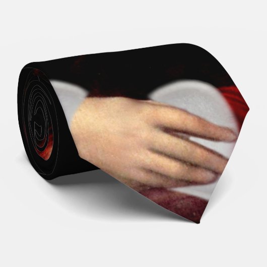 Mona Lisa's Christmas Santa Hat ネクタイ (ロール)