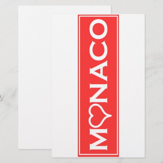monaco 便箋 (正面/裏面)