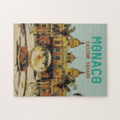 Monaco Casino Côte d'Azur illustration France ジグソーパズル (横)