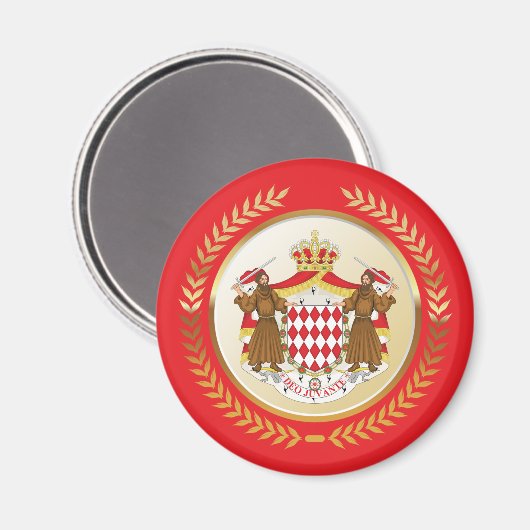 Monaco Coat of Arms マグネット (正面/裏面)