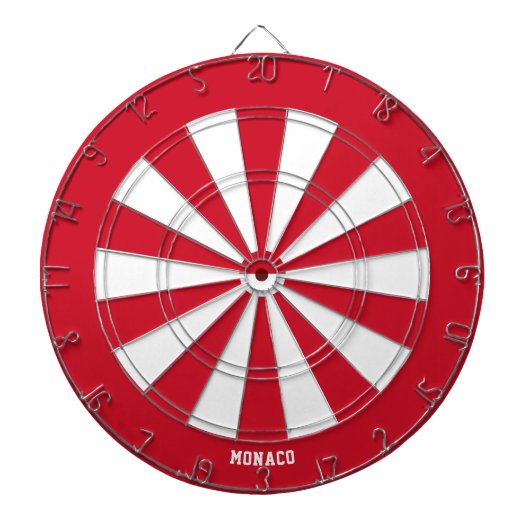 Monaco Flag Patriot's Bullseye ダーツボード (正面)