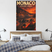 Monaco Grand Prix Circuit de Monaco F1 2024 Street キャンバスプリント (インサイチュ (寝室))