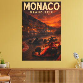 Monaco Grand Prix Circuit de Monaco F1 2024 Street キャンバスプリント