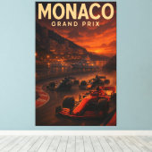 Monaco Grand Prix Circuit de Monaco F1 2024 Street キャンバスプリント (インサイチュ (ウッドフロア))