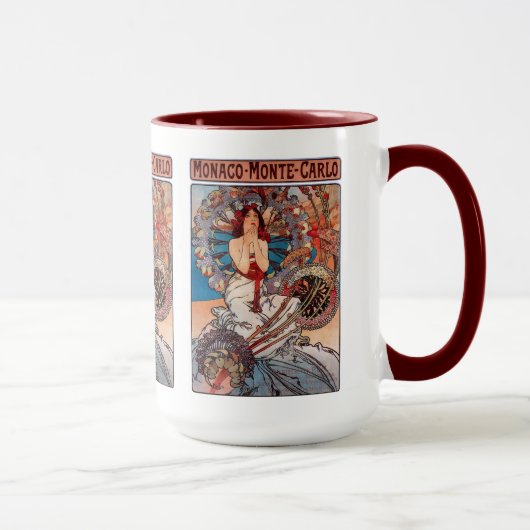 Monaco Monte Carlo , Alfons Mucha マグカップ (右)