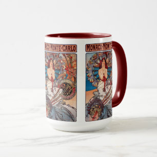 Monaco Monte Carlo , Alfons Mucha マグカップ