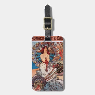 Monaco Monte Carlo , Alfons Mucha ラゲッジタグ