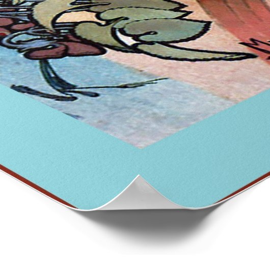 Monaco ~ Monte-Carlo ~ Alphonse Mucha ポスター (角)