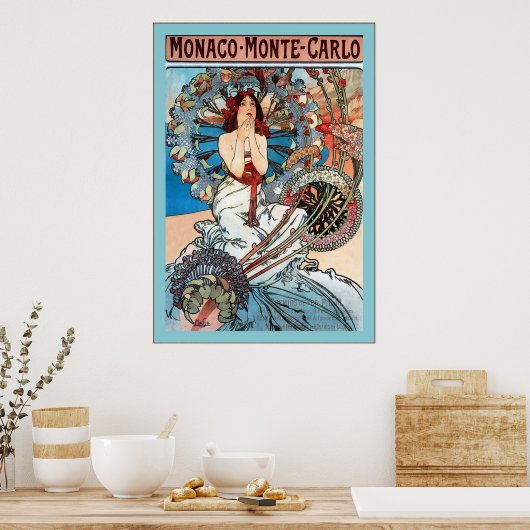 Monaco ~ Monte-Carlo ~ Alphonse Mucha ポスター (キッチン)