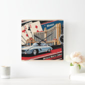 Monaco Monte Carlo Luxury Car Watch  スクエア壁時計 (ホーム)