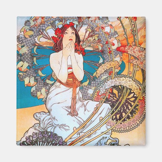 Monaco, Monte-Carlo, Mucha マグネット (正面)