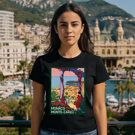 Monaco Monte-Carlo Vintage 1922 Travel Tourism Tシャツ
