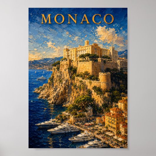Monaco: Sunny Coast Palace Art Souvenir ポスター (正面)