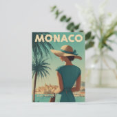 Monaco vintage fashion ポストカード (スタンド正面)