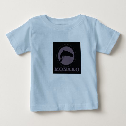 monakofishlogocopy ベビーTシャツ (正面)