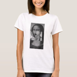 Monalisa with a Lollipop T-Shirt B&W Tシャツ