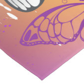 Monarch Butterflies on Purple Background ショートテーブルランナー (コーナー)