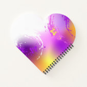 Monarch Butterflies on Purple Background ノートブック (裏面)