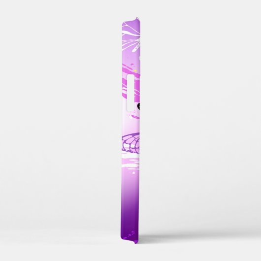 Monarch Butterflies on Purple Background Case-Mate iPhoneケース (裏面 / 右)