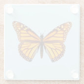 Monarch Butterfly ガラスコースター (裏面)