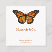 Monarch Butterfly スクエア名刺 (正面)
