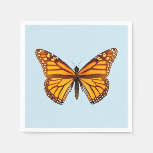 Monarch Butterfly スタンダードカクテルナプキン (正面)
