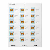 Monarch Butterfly ラベル (フルシート)