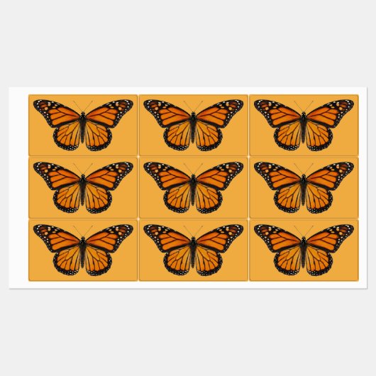 Monarch Butterfly ラベル (シート)
