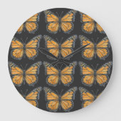Monarch Butterfly  ラージ壁時計 (正面)