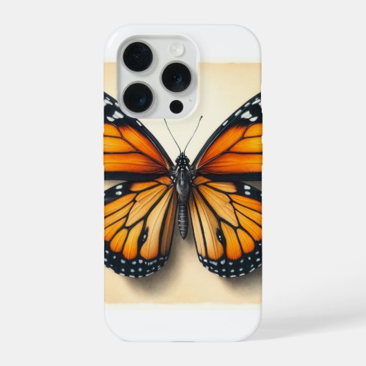 Monarch butterfly 060624IREF107 - Watercolor iPhoneケース (裏面)