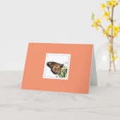 Monarch Butterfly (Colorized) カード (黄色い花)