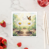 Monarch Butterfly Delivering Mail スタンダードカクテルナプキン (インサイチュ)