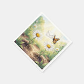 Monarch Butterfly Delivering Mail スタンダードカクテルナプキン (角)