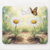 Monarch Butterfly Delivering Mail マウスパッド (正面)