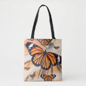 Monarch Butterfly design on Tote Bag トートバッグ (正面)