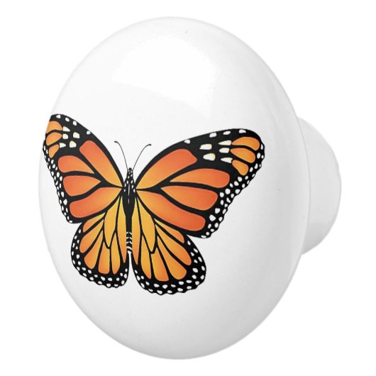 Monarch Butterfly drawer knobs セラミックノブ (右)