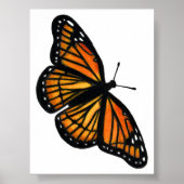 Monarch Butterfly Drawing Colored Pencil Art ポスター (正面)