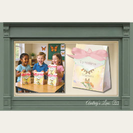 Monarch Butterfly Heart Watercolor Valentine フェイバーボックス