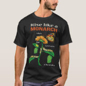 Monarch Butterfly  Lifecycle Metamorphosis Tシャツ (正面)