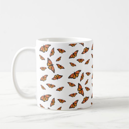 Monarch Butterfly Mug コーヒーマグカップ (左)