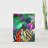 Monarch Butterfly Nature Art ノートカード (正面)